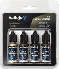 VALLEJO: TRUE METALLIC METAL AGED METAL PAINT SET (Special Order)