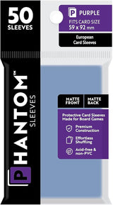 PHANTOM SLEEVES MATTE PURPLE SIZE (59MM X 92MM) 50CT (Special Order)