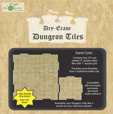 DUNGEON TILES - SAND COLOR (5) 10"/(16) 5" SQUARE (Special Order)