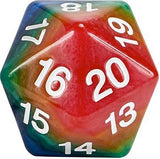 OPAQUE JUMBO D20 COUNTDOWN 55MM RAINBOW 7 LAYERED (Special Order)