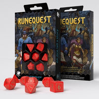 RUNEQUEST RED AND GOLD DICE SET (Special Order)