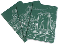 DUNGEON NOTES DM JOURNAL 3PK GREEN JUNGLE COVER FALLEN KINGDOM (Special Order)