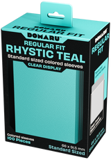GATHERERS TAVERN DOMARU REGULAR FIT SLEEVES - RHYSTIC TEAL 100CT (Special Order)