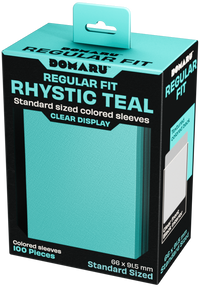 GATHERERS TAVERN DOMARU REGULAR FIT SLEEVES - RHYSTIC TEAL 100CT (20/80) (Special Order)