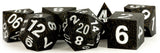 SILICONE 7 DICE SET RUBBER GOLD SCATTER 16MM (Special Order)