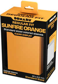 GATHERERS TAVERN DOMARU REGULAR FIT SLEEVES - SUNFIRE ORANGE 100CT (20/80) (Special Order)