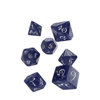 CLASSIC DICE SET: COBALT/WHITE (Special Order)