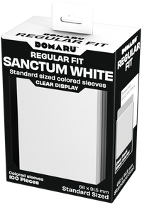 GATHERERS TAVERN DOMARU REGULAR FIT SLEEVES - SANCTUM WHITE 100CT (20/80) (Special Order)