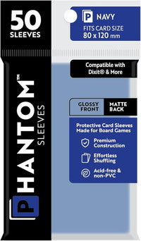 PHANTOM SLEEVES GLOSS/MATTE NAVY SIZE (80MM X 120MM) (Special Order)