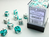 GEMINI 36D6 TEAL-WHITE/BLACK 12MM (Special Order)