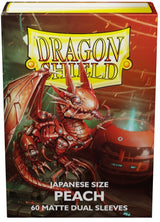 DRAGON SHIELD SLEEVES DUAL JAPANESE MATTE PEACH (Special Order)