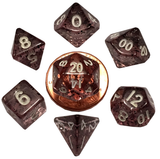 MINI 7 DICE SET ETHEREAL BLACK 10MM (Special Order)