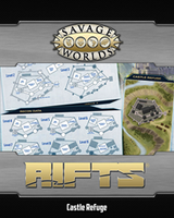 SAVAGE RIFTS MAP: NORTH AMERICA & CASTLE REFUGE (Special Order)