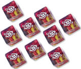 ELDER DICE EYE OF CHAOS GLASS/WAX D6 SET (Special Order)
