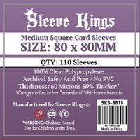 SK MEDIUM SQUARE SLEEVES 80MM X 80MM (Special Order)