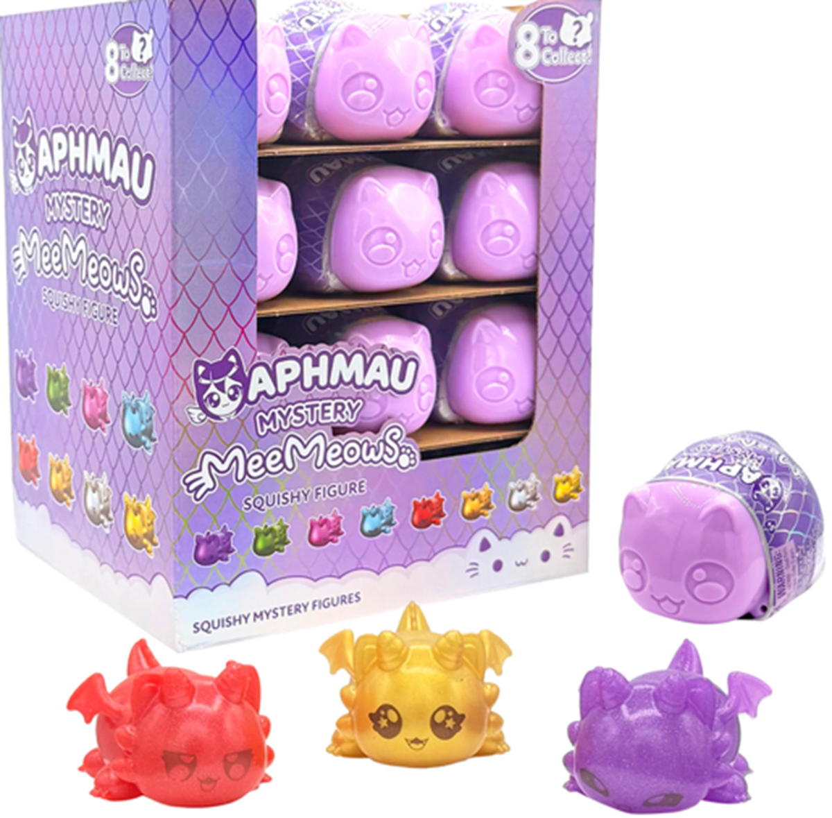APHMAU MYSTERY SQUISHY FIGURES CAPSULE DRAGON SERIES 24CT ASSORTMENT (Pre-Order)