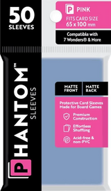 PHANTOM SLEEVES MATTE PINK SIZE (65MM X 100MM) 50CT (Special Order)