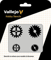 VALLEJO: HOBBY STENCIL GEAR MARKINGS (Special Order)