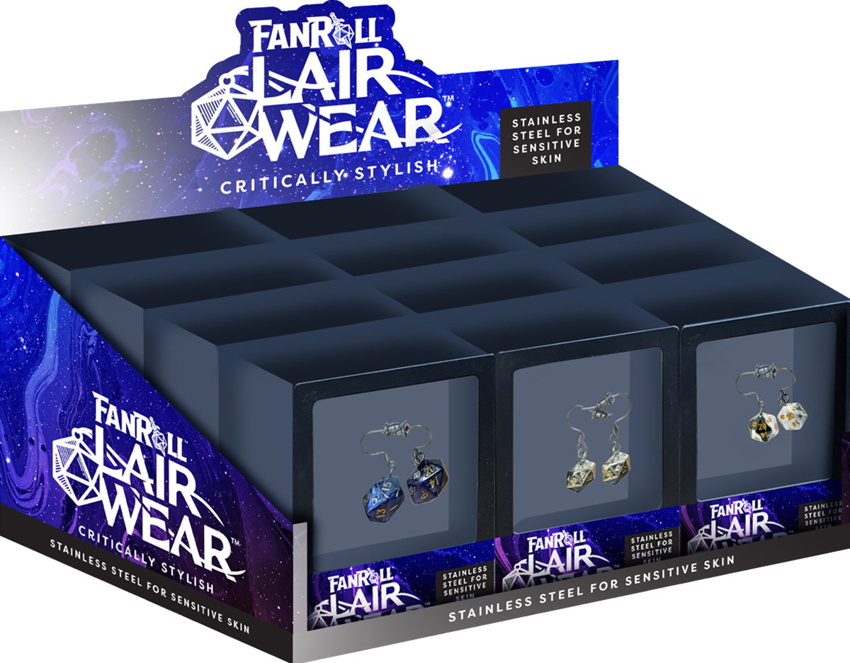 LAIR WEAR DICE EARRINGS 12CT ASSORTMENT (Pre-Order)