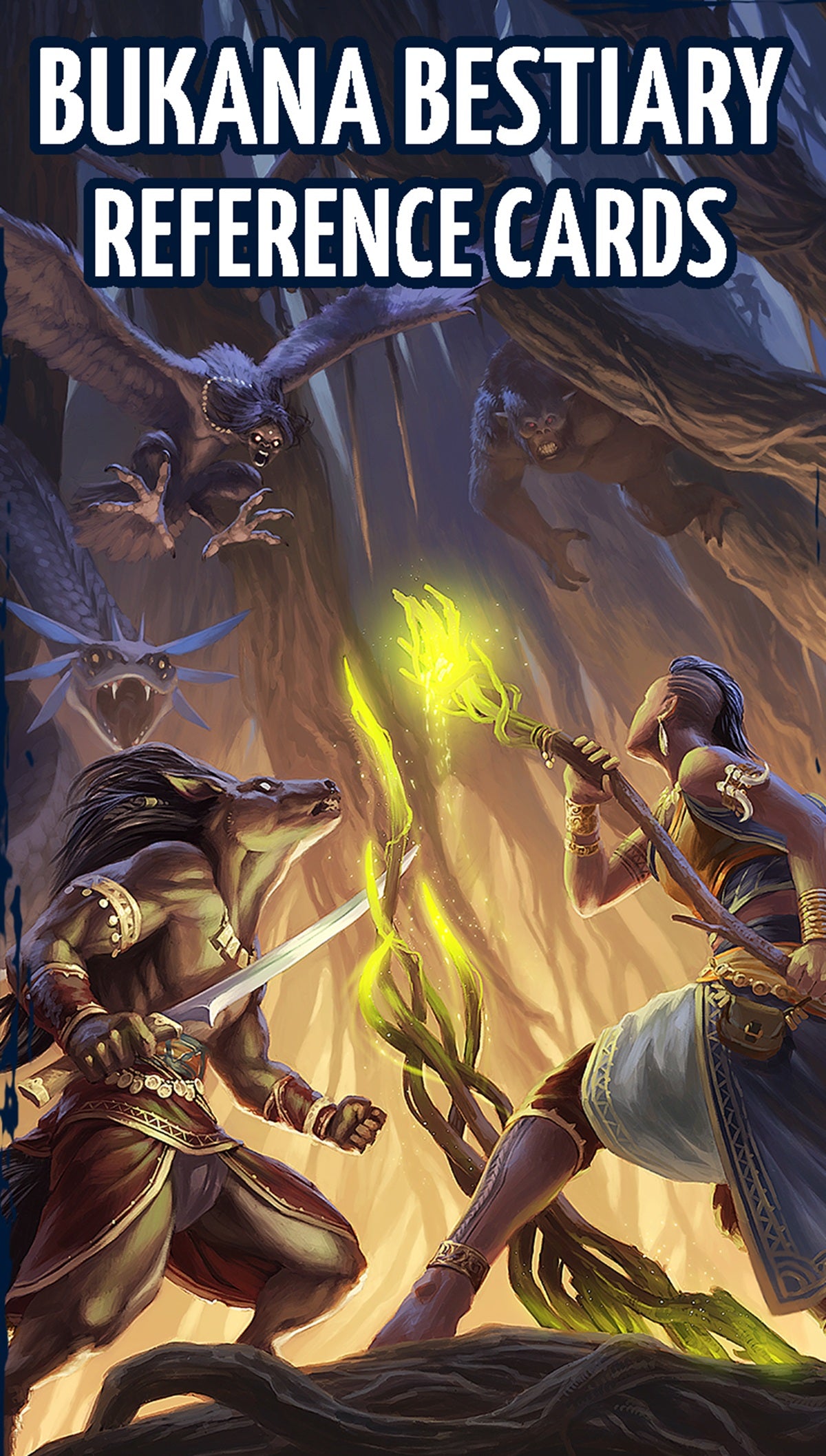 BUKANA BESTIARY: 5E REFERENCE CARDS (Pre-Order)