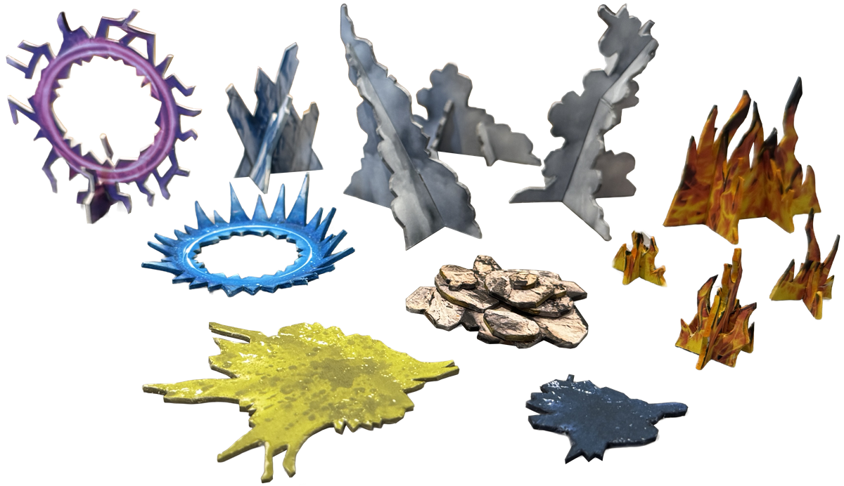 BATTLE SYSTEMS KINGDOM OF HYBERIA HAZARDS & HEXCRAFT EFFECTS PACK (Pre-Order)