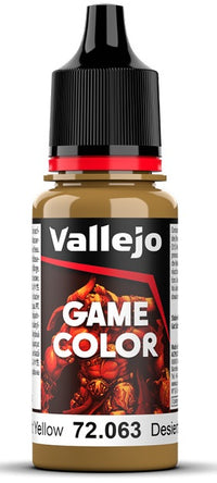 VALLEJO: GAME COLOR DESERT YELLOW 18ML (Special Order)