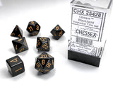 OPAQUE 7-DIE SET BLACK/GOLD (Special Order)