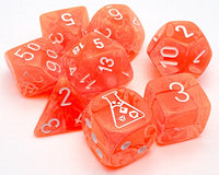 TRANSLUCENT 7-DIE SET NEON ORANGE/WHITE (Special Order)