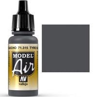 VALLEJO: MODEL AIR TYRE BLACK (17ML) (Special Order)
