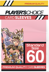 PLAYER'S CHOICE PREMIUM SLEEVES STANDARD POWER PINK 60CT (Special Order)