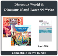 SK SLEEVE BUNDLE DINOSAUR WRLD/ISLND: RAWR N WRITE (Special Order)