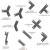 BATTLE SYSTEMS PLASTIC TERRAIN CLIPS GREY (Special Order)