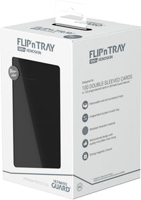 UG FLIP N TRAY DECK CASE MONOCOLOR BLACK 100+ (Special Order)