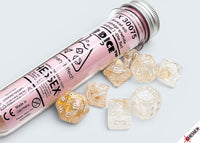 BOREALIS 7-DICE SET POLYHEDRAL CHAMPAGNE/WHITE (Pre-Order)