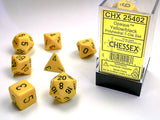 OPAQUE 7-DIE SET YELLOW/BLACK (Special Order)