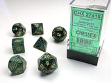 SCARAB 7-DIE SET JADE/GOLD (Special Order)