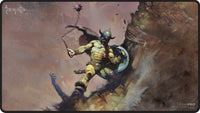 UP PLAYMAT FRANK FRAZETTA WARRIOR WITH BALL AND CHAIN (Special Order)