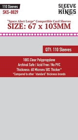 SK 'SPACE ALERT LARGE' SLEEVES 67MM X 103MM 110CT (Special Order)