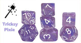 SET OF 12D6 PIPS DICE: TRICKSY PIXIE 18MM (Special Order)