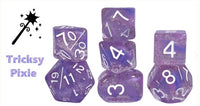SET OF 12D6 PIPS DICE: TRICKSY PIXIE 18MM (Special Order)