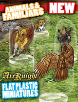 FLAT PLASTIC MINIATURES: ANIMALS & FAMILIARS (Special Order)