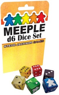 MEEPLE D6 DICE SET YELLOW 8CT (Special Order)