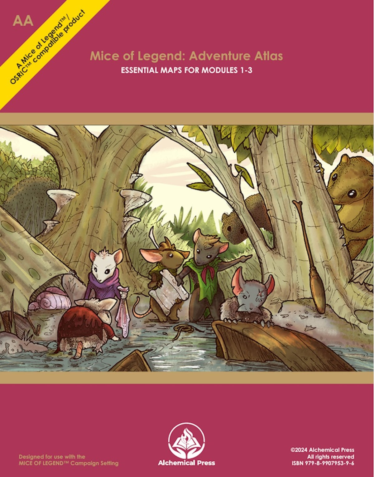 MICE OF LEGEND: ADVENTURE ATLAS - AA: ESSENTIAL MAPS FOR MODULES M1-M3 (Pre-Order)