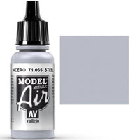 VALLEJO: MODEL AIR STEEL (17ML) (Special Order)