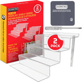 ER ACRYLIC DISPLAY STAND 4-STEP 2PK (Special Order)
