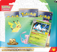 (PRE-ORDER) COMBO OF TWO POKEMON 30TH CELEBRATION TECH STICKER COLLECTION