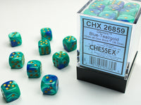 GEMINI 36D6 BLUE-TEAL/GOLD 12MM (Special Order)