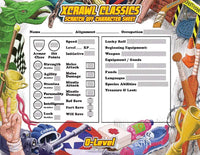 XCRAWL CLASSICS 0-LEVEL SCRATCH-OFF CHARACTER SHEETS (Pre-Order)