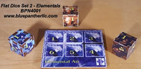 FLAT DICE #2-ELEMENTALS SNAP TOGETHR DICE SET OF 4 (Special Order)