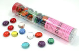GLASS STONES TRANSLUCENT MIXED COLORS QTY 40 TUBE (Special Order)